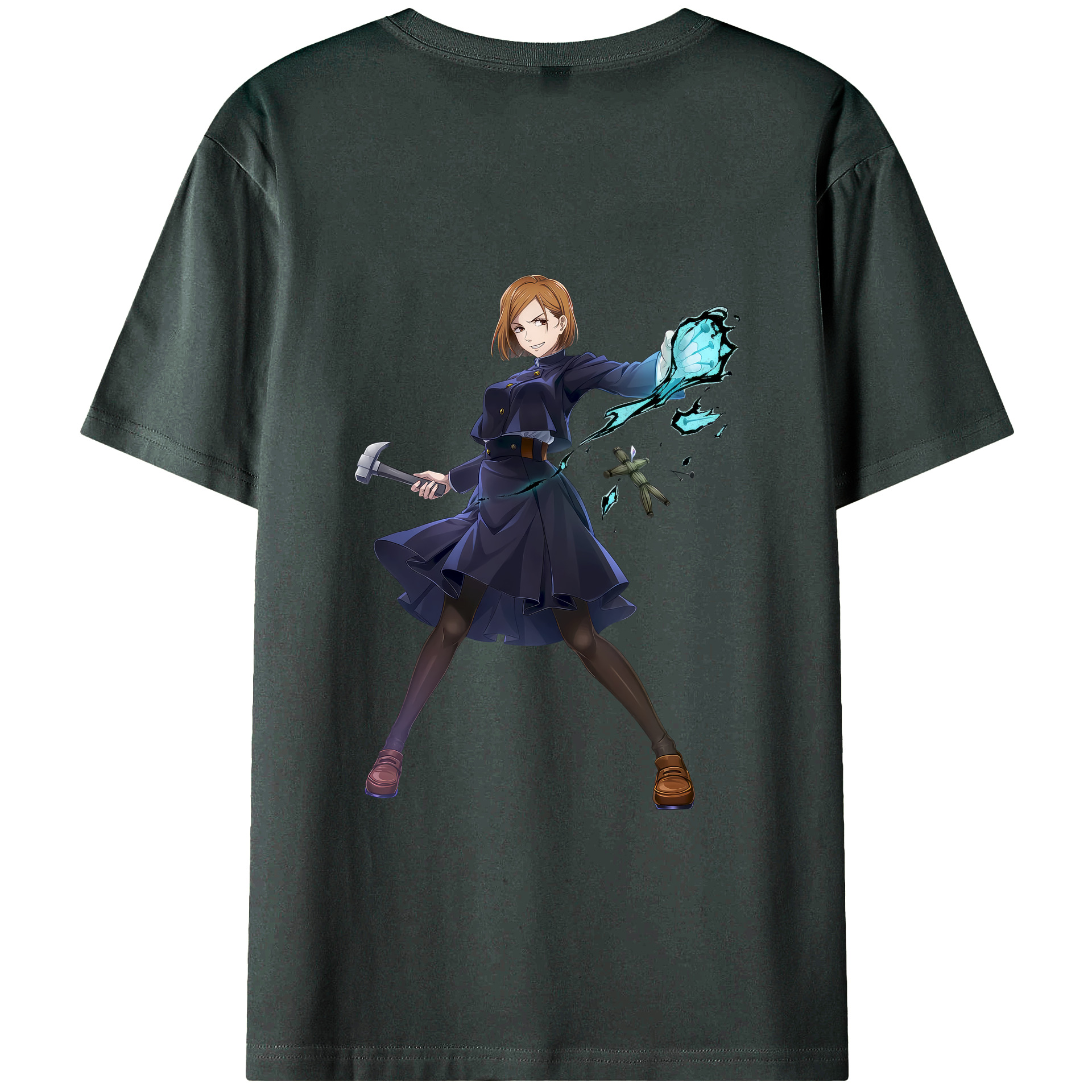 （画像用） 呪術廻戦 Jujutsu Kaisen 綿100％ メンズ半袖Tシャツ（バックプリント） 通気性